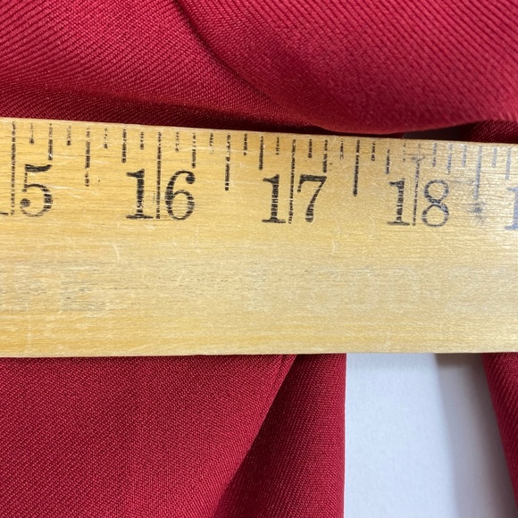 Yesereal Womens XXL Fits Like Small Blazer Jacket Deep Red Long Sleeves Lined - Picture 6 of 7